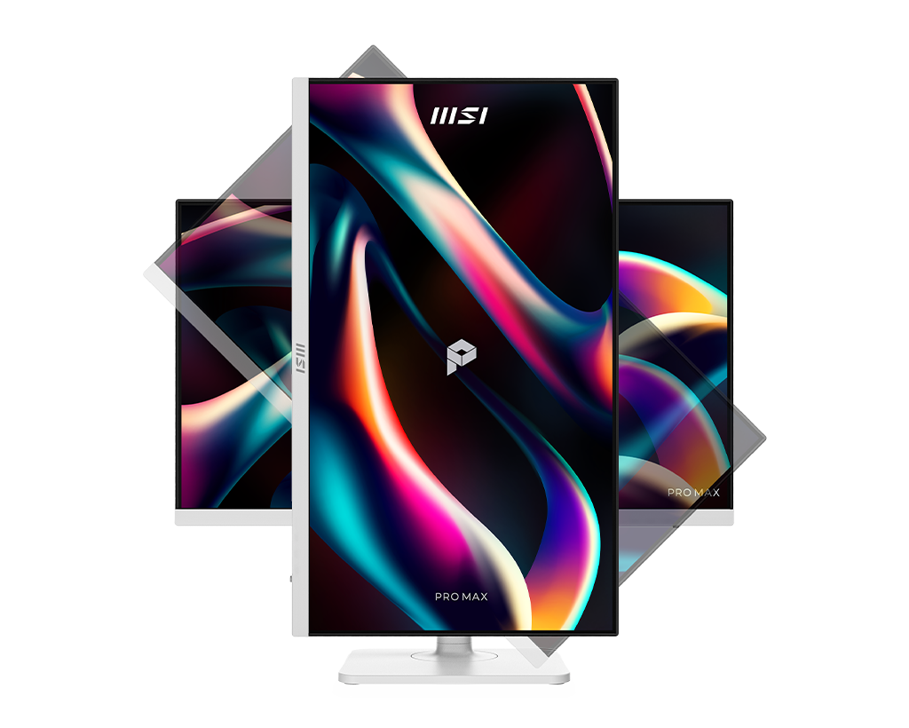 MSI Pro Max 241PHW E14 24" FHD 144Hz Flat Business & Productivity Monitor, цвет: Матовый белый — фото 7