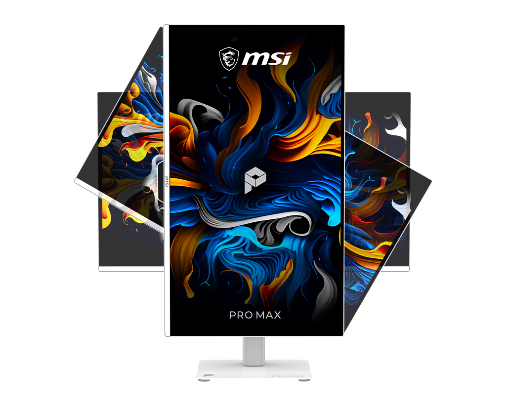 MSI Pro Max 271UPXW12G 27" UHD 120Hz Flat Business & Productivity Monitor, цвет: Матовый белый — фото 8