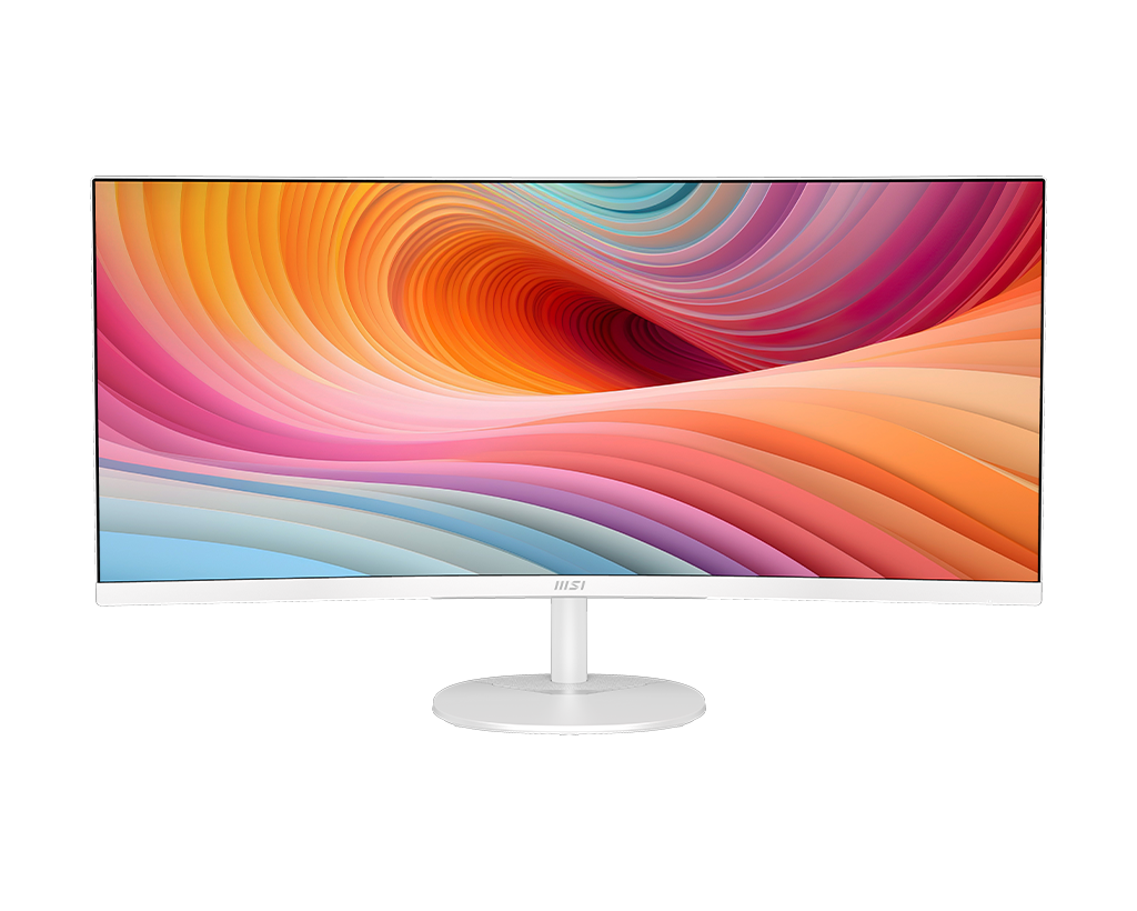MSI Pro MP341CQW E12 34" Uwqhd 120Hz Curved Business & Productivity Monitor, цвет: Матовый белый — фото 2