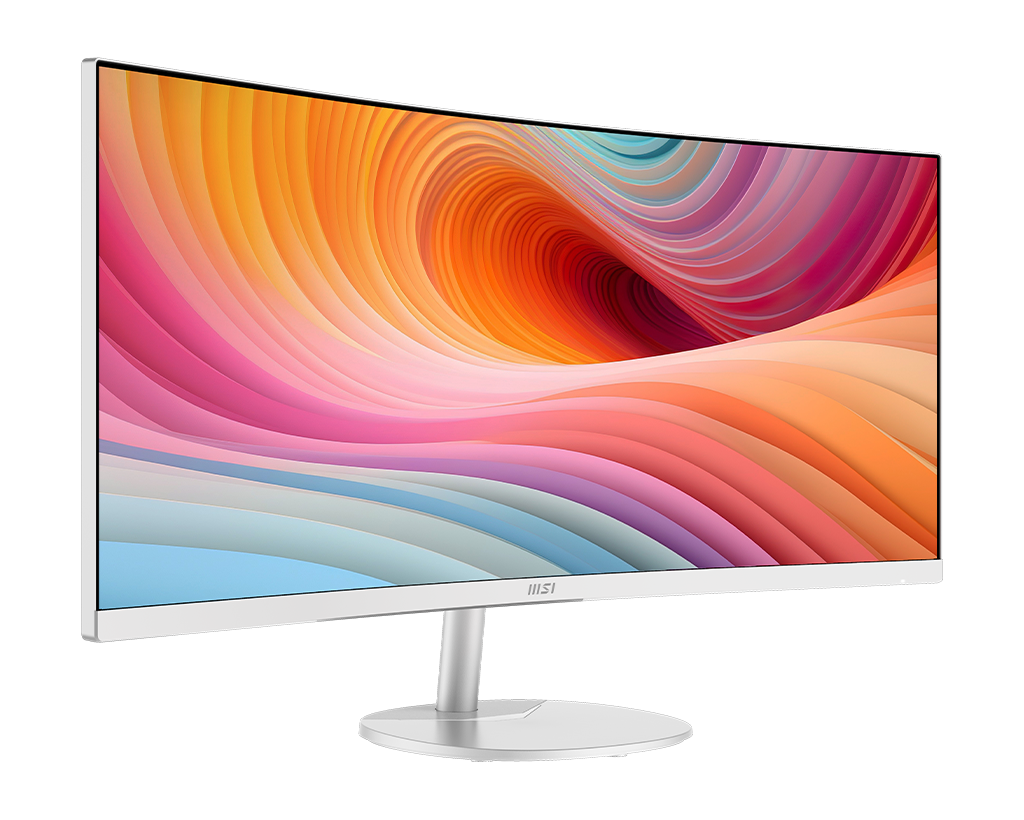MSI Pro MP341CQW E12 34" Uwqhd 120Hz Curved Business & Productivity Monitor, цвет: Матовый белый — фото 3