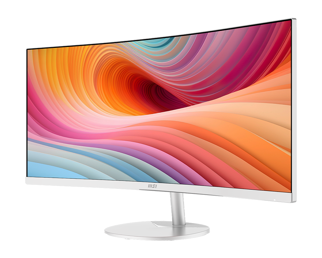 MSI Pro MP341CQW E12 34" Uwqhd 120Hz Curved Business & Productivity Monitor, цвет: Матовый белый — фото 5