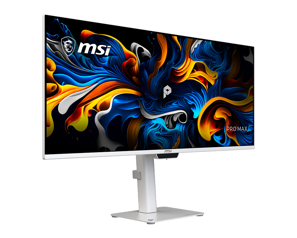MSI Pro Max 341QPXW14G 34" Uwqhd 144Hz Flat Business & Productivity Monitor, цвет: Матовый белый — фото 3